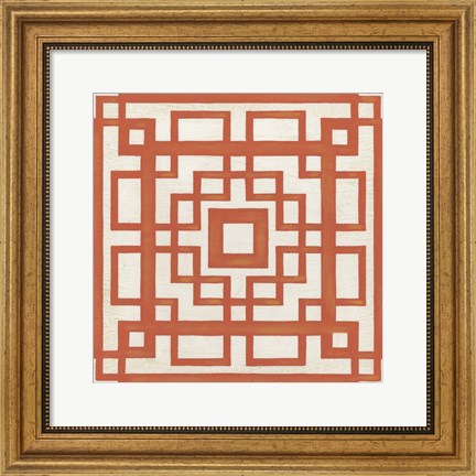 Framed Maze Motif IX Print