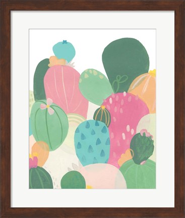 Framed Cactus Confetti II Print