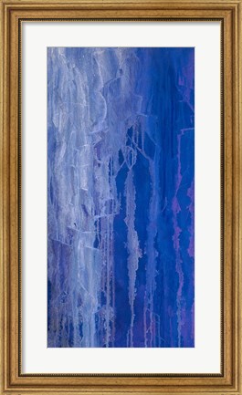 Framed Abstracted Iris Field I Print