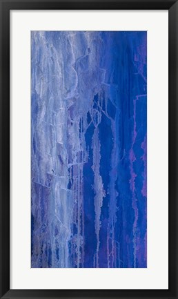 Framed Abstracted Iris Field I Print