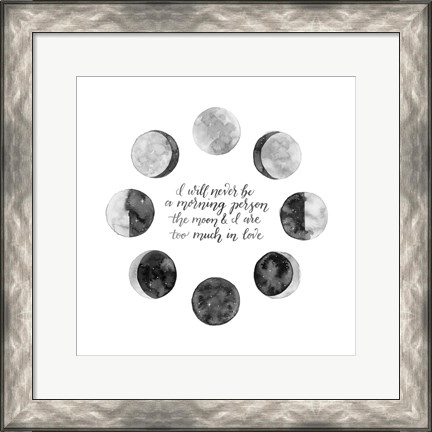 Framed Ode to the Moon II Print