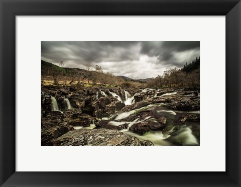 Framed Glen Etive Waterfall Print