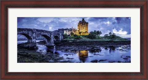 Framed Fairytale Castle Twilight Panorama Print