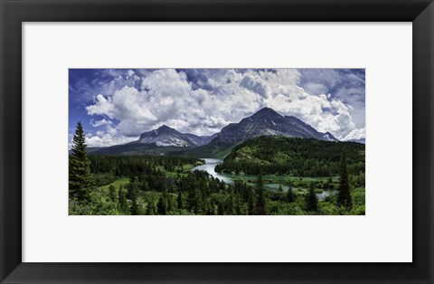 Framed Many Glacier River Print