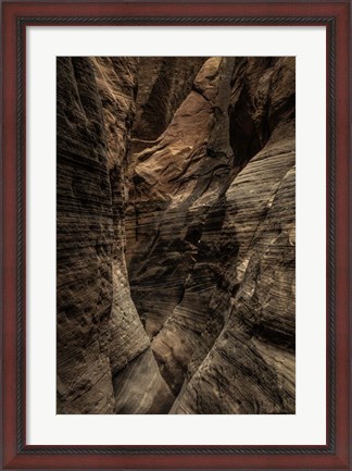 Framed Narrow Slot Canyon 2 Print