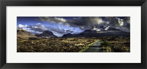 Framed Glen Etive Panorama 3 Print