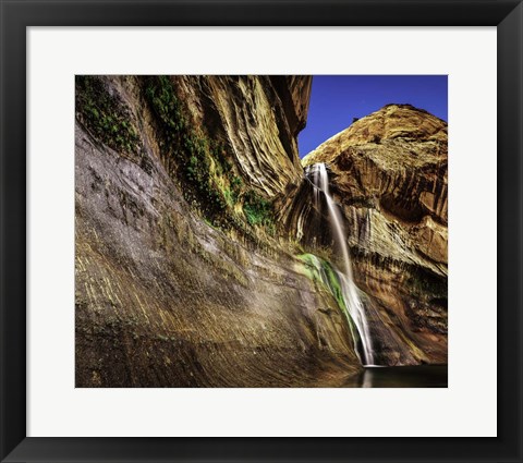 Framed Calf Creek Falls 2 Crop Print