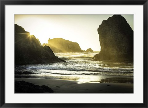 Framed Bandon Beach 2 Print