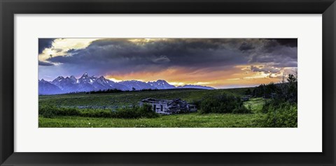 Framed Teton Mountains Print