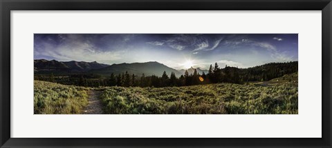 Framed Yellowstone Landscape Print
