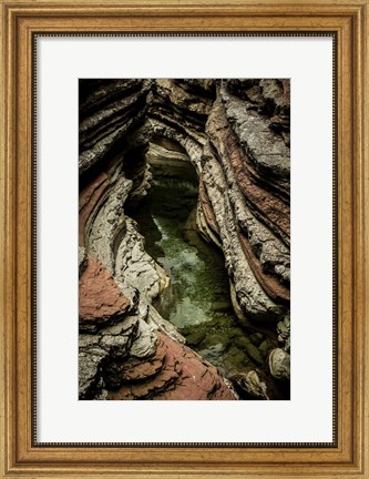 Framed Layered Slot Canyon 2 Print