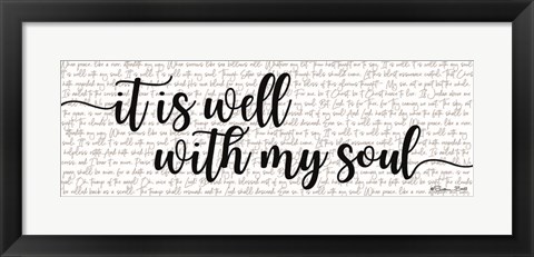 Framed It is Well with My Soul Print