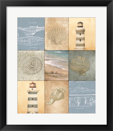 Framed Coast Panels Print