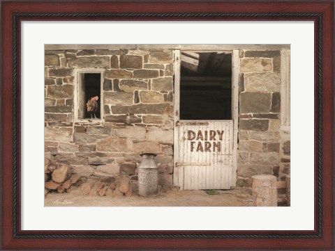 Framed Dairy Farm Print