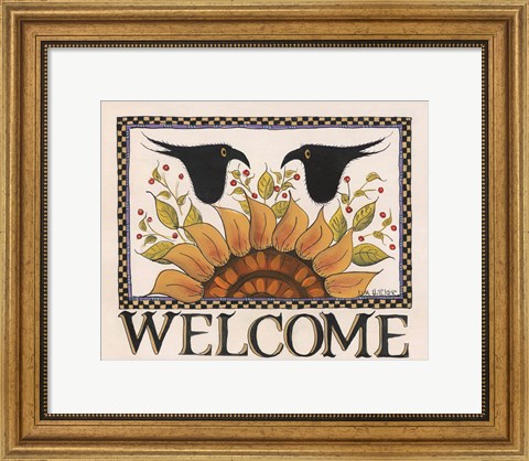 Framed Sunny Welcome Print