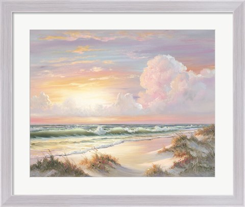 Framed Golden Sunset on Crystal Cove Print