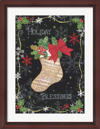 Framed Holiday Blessings Print