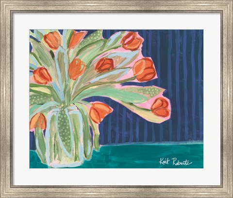 Framed Tulips for Maxine II Print