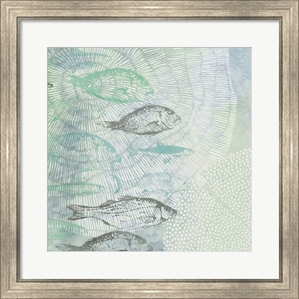 Framed Swimming Fish Print