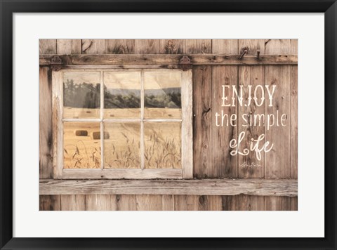 Framed Enjoy the Simple Life Print