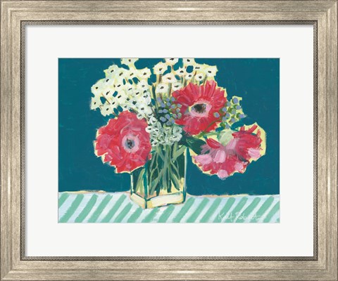 Framed Flowers for Belle I Print