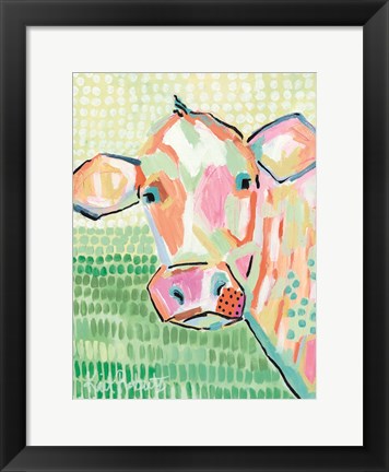 Framed Moo Series:  Peggy Print