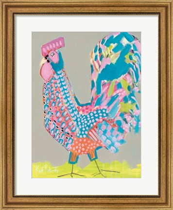 Framed Ralph the Rooster Print