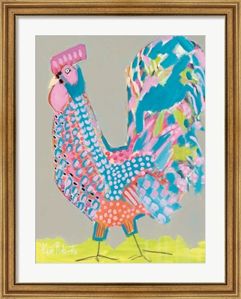 Framed Ralph the Rooster Print