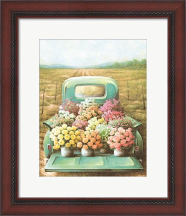 Framed Flowers for Sale Print