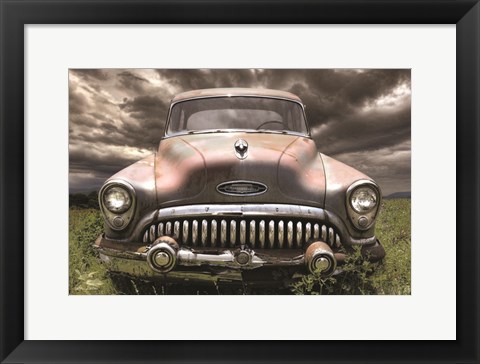 Framed Stormy Buick Print