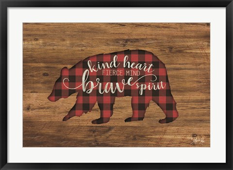 Framed Brave Spirit Bear Print