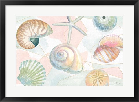 Framed Watercolor Coast IV Print