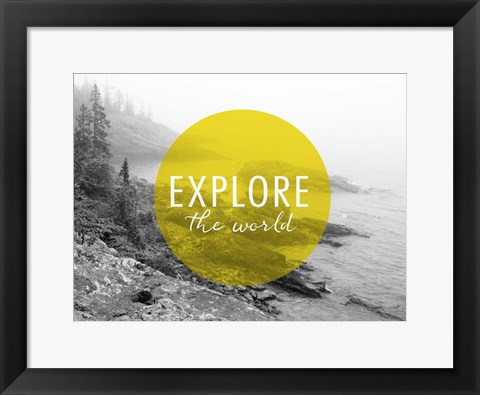 Framed Explore the World v2 Print