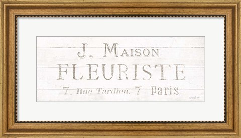 Framed Maison des Fleurs X Print