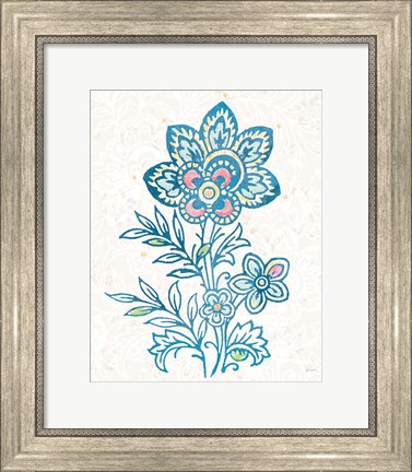 Framed Kala Flower I Print
