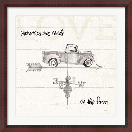Framed Farm Memories V Truck Print