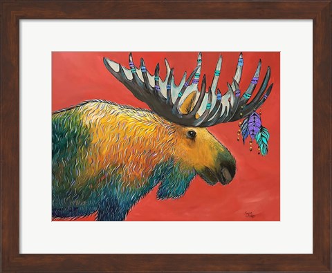 Framed Moose Print