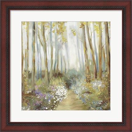 Framed Misty Trees Print