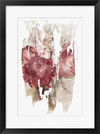 Framed Crimson Lust I Print
