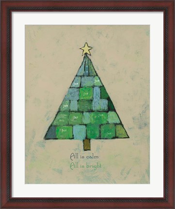 Framed Christmas Tree I Print