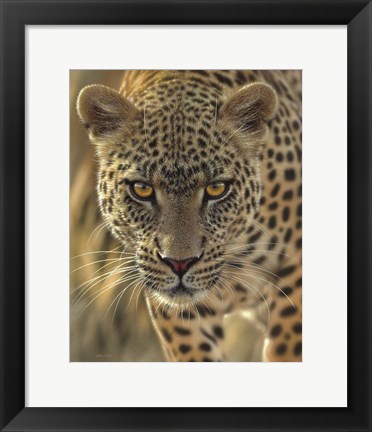 Framed Leopard - On the Prowl Print
