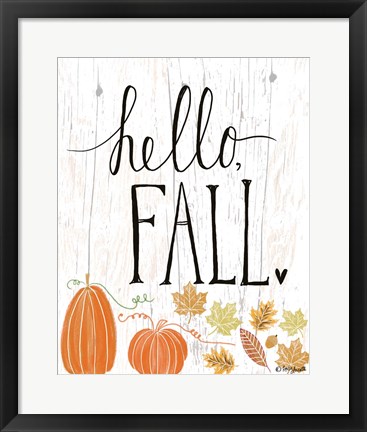 Framed Hello Fall Print