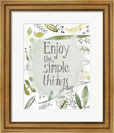 Framed Simple Things II Print