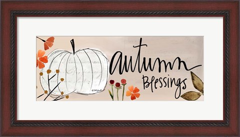 Framed Autumn Blessings Print