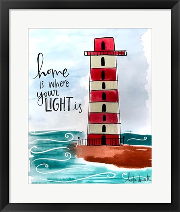 Framed Home is Where Your Light Is Print