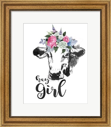 Framed Hay Girl Print