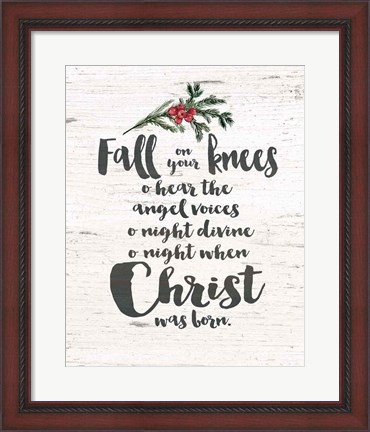 Framed Fall On Your Knees Print