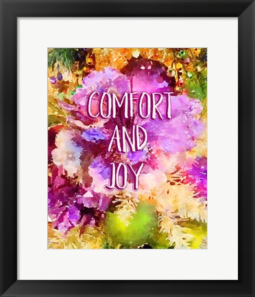 Framed Comfort and Joy Print