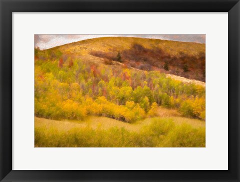 Framed Autumn on the Hill Print