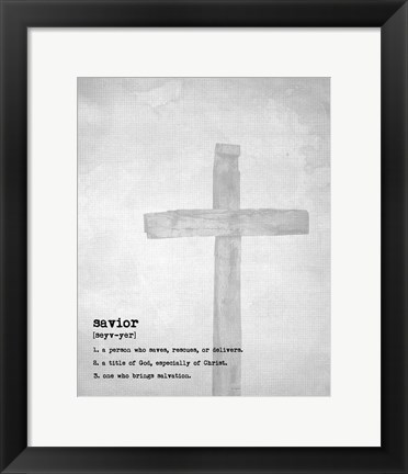 Framed Savior II Print